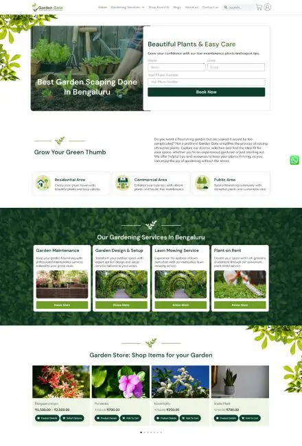 Garden Gate Portfolio Design